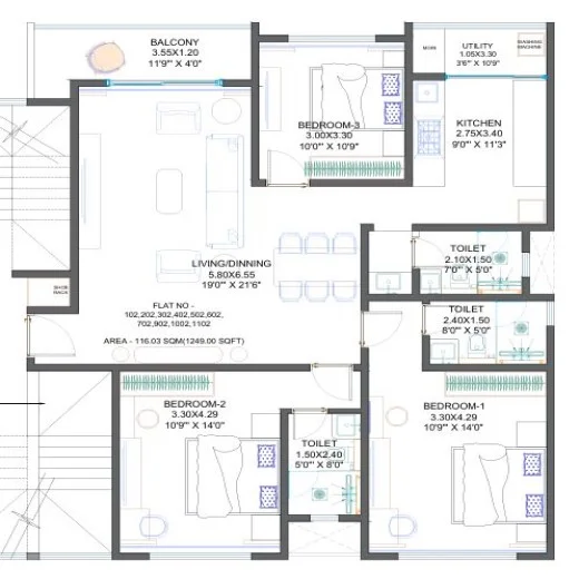 balewadi marqis floor plan